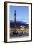 Column at Schlossplatz Square and Neues Schloss Castle-Markus Lange-Framed Photographic Print