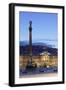 Column at Schlossplatz Square and Neues Schloss Castle-Markus Lange-Framed Photographic Print