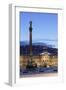 Column at Schlossplatz Square and Neues Schloss Castle-Markus Lange-Framed Photographic Print