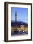 Column at Schlossplatz Square and Neues Schloss Castle-Markus Lange-Framed Photographic Print