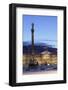 Column at Schlossplatz Square and Neues Schloss Castle-Markus Lange-Framed Photographic Print