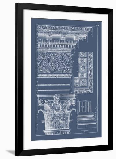 Column & Cornice Blueprint II-Vision Studio-Framed Art Print