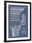 Column & Cornice Blueprint II-Vision Studio-Framed Art Print