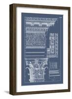 Column & Cornice Blueprint II-Vision Studio-Framed Art Print