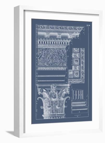 Column & Cornice Blueprint II-Vision Studio-Framed Art Print