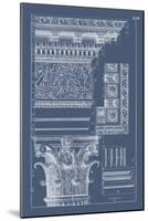 Column & Cornice Blueprint II-Vision Studio-Mounted Art Print