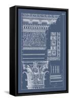 Column & Cornice Blueprint II-Vision Studio-Framed Stretched Canvas