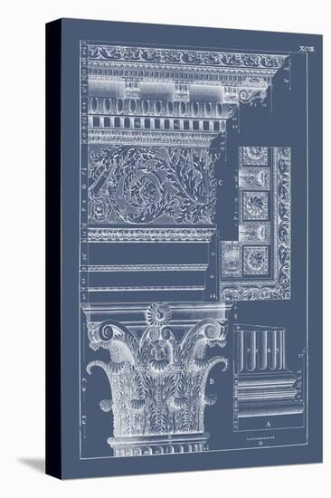 Column & Cornice Blueprint II-Vision Studio-Stretched Canvas