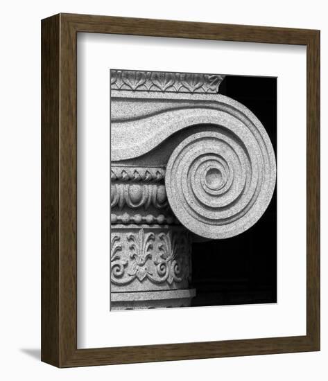 Column detail, U.S. Treasury Building, Washington, D.C. - Black and White Variant-Carol Highsmith-Framed Art Print