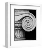 Column detail, U.S. Treasury Building, Washington, D.C. - Black and White Variant-Carol Highsmith-Framed Art Print