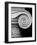 Column detail, U.S. Treasury Building, Washington, D.C. - Black and White Variant-Carol Highsmith-Framed Art Print