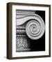 Column detail, U.S. Treasury Building, Washington, D.C. - Black and White Variant-Carol Highsmith-Framed Art Print