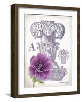 Column & Flower A-Gwendolyn Babbitt-Framed Art Print