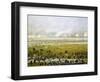 Column of Argentine Forces Led by General Emilio Mitre, Launching Attack in Curupayty-Candido Lopez-Framed Giclee Print