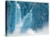 Column of Ice Calves from Face of Dawes Glacier, Tracy Arm-Fords Terror Wilderness, Alaska, Usa-Paul Souders-Stretched Canvas