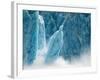 Column of Ice Calves from Face of Dawes Glacier, Tracy Arm-Fords Terror Wilderness, Alaska, Usa-Paul Souders-Framed Photographic Print