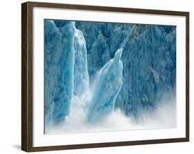 Column of Ice Calves from Face of Dawes Glacier, Tracy Arm-Fords Terror Wilderness, Alaska, Usa-Paul Souders-Framed Photographic Print