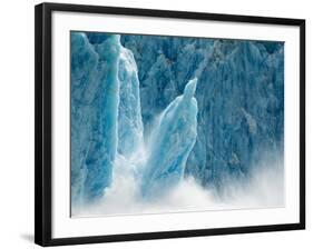 Column of Ice Calves from Face of Dawes Glacier, Tracy Arm-Fords Terror Wilderness, Alaska, Usa-Paul Souders-Framed Photographic Print