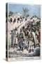 Column of Insurgent Moroccans Taken Prisoner at Tadla by Sultan Abdul-Hafiz's Army, 1897-F Meaulle-Stretched Canvas