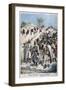 Column of Insurgent Moroccans Taken Prisoner at Tadla by Sultan Abdul-Hafiz's Army, 1897-F Meaulle-Framed Giclee Print