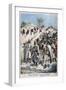 Column of Insurgent Moroccans Taken Prisoner at Tadla by Sultan Abdul-Hafiz's Army, 1897-F Meaulle-Framed Giclee Print