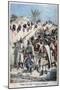 Column of Insurgent Moroccans Taken Prisoner at Tadla by Sultan Abdul-Hafiz's Army, 1897-F Meaulle-Mounted Giclee Print