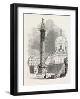 Column of Trajan, Rome, Italy-null-Framed Giclee Print