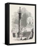 Column of Trajan, Rome, Italy-null-Framed Stretched Canvas