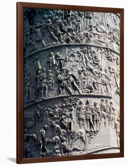 Column of Trajan-Apollodorus Of Damascus-Framed Art Print