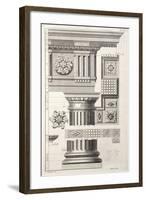 Column & Rosettes-Abraham Swan-Framed Premium Giclee Print