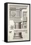 Column & Rosettes-Abraham Swan-Framed Stretched Canvas