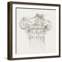 Column Schematic II-Ethan Harper-Framed Art Print