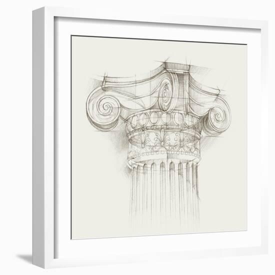 Column Schematic II-Ethan Harper-Framed Art Print