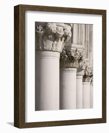 Column Sculptures of Doge's Palace-Tom Grill-Framed Photographic Print