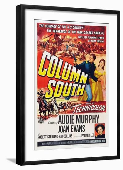 Column South-null-Framed Art Print