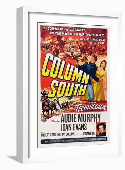 Column South-null-Framed Art Print