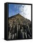 Columnar basalt along Iceland's South Coast-Layne Kennedy-Framed Stretched Canvas