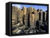 Columnar basalt at Giant's Causeway-Layne Kennedy-Framed Stretched Canvas