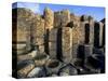 Columnar basalt at Giant's Causeway-Layne Kennedy-Stretched Canvas