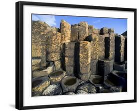 Columnar basalt at Giant's Causeway-Layne Kennedy-Framed Photographic Print