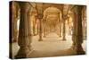 Columned Hall of Amber Fort. Jaipur, India-Igor Plotnikov-Stretched Canvas