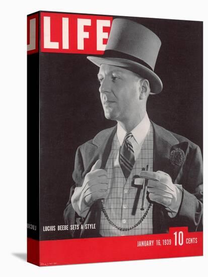 Columnist and Fashion Trendsetter Lucius Bebe, January 16, 1939-Rex Hardy Jr.-Stretched Canvas