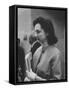 Columnist Dorothy Kilgallen Covering the Finch Murder Trial-Ralph Crane-Framed Stretched Canvas