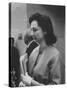 Columnist Dorothy Kilgallen Covering the Finch Murder Trial-Ralph Crane-Stretched Canvas