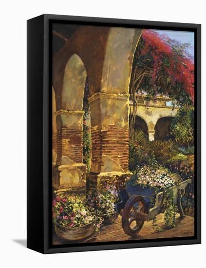 Columns Adorned-Clif Hadfield-Framed Stretched Canvas