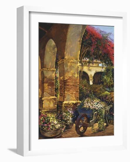 Columns Adorned-Clif Hadfield-Framed Art Print