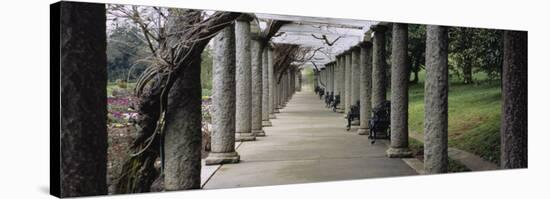 Columns Along a Path in a Garden, Maymont, Richmond, Virginia, USA-null-Stretched Canvas