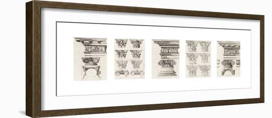 Columns and Capitals-The Vintage Collection-Framed Giclee Print