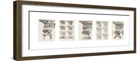 Columns and Capitals-The Vintage Collection-Framed Giclee Print