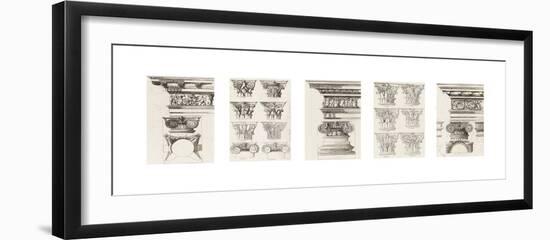 Columns and Capitals-The Vintage Collection-Framed Giclee Print